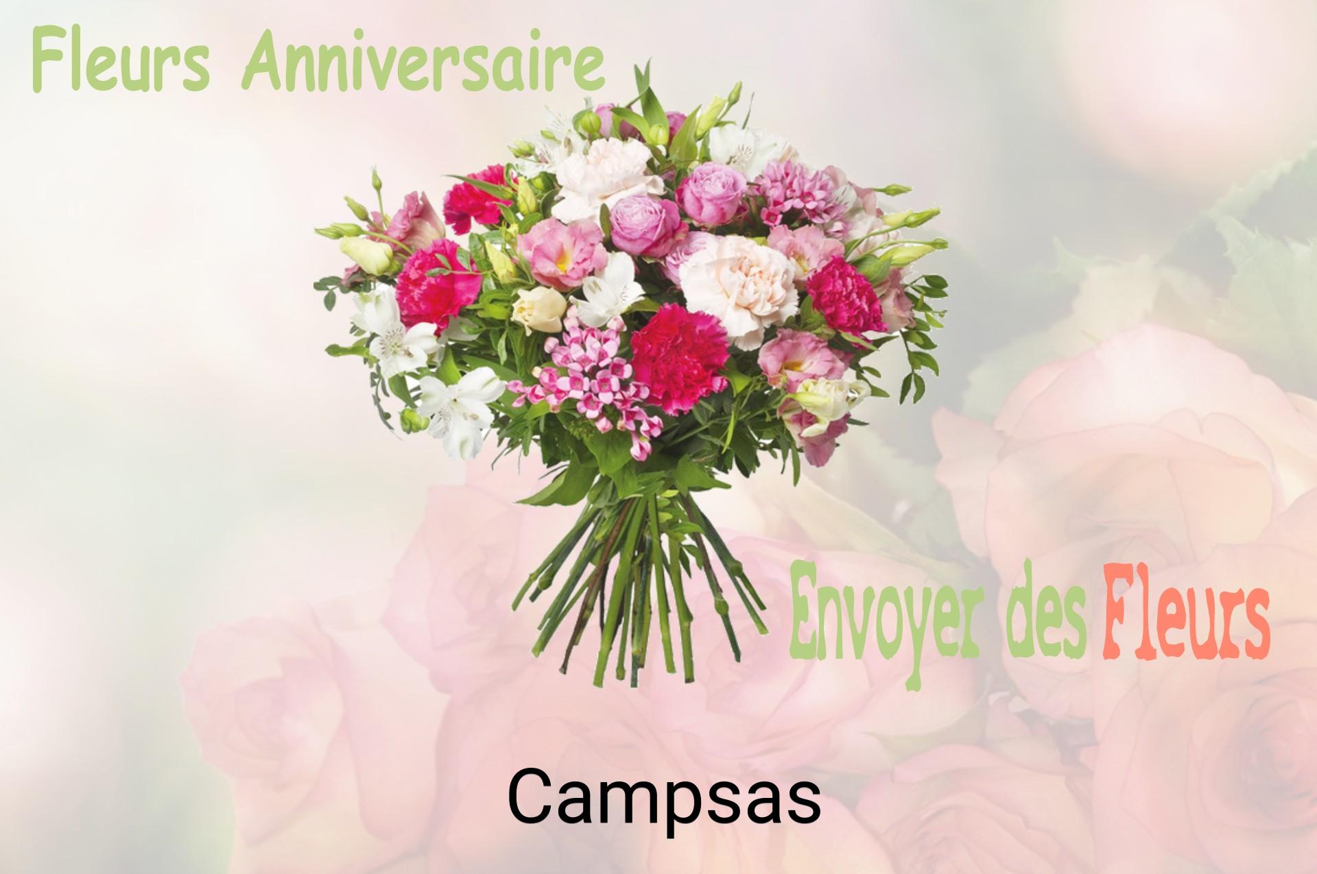 Bouquet de fleurs d’anniversaire livré à Campsas