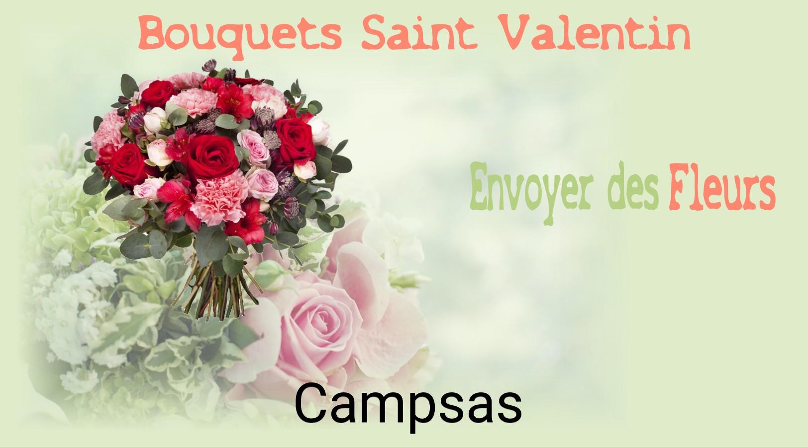Roses de Saint-Valentin livrées à Campsas